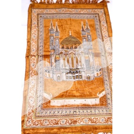 намазлык ковровый с Кул Шарифом расцветка оранжевого цвета