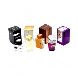 Арабский парфюм / Набор миниатюр для путешествий Al Haramain, 10 мл х 4шт (Blanche, Amber Oud, L'Aventure, Azlan Amber)