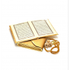 Подарочный набор «Благословенный дар» Сборник сур и четки (золотистый)