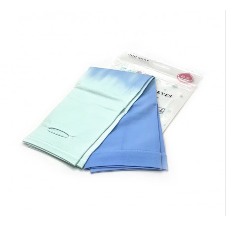 Нарукавники спортивные, эластичные (градиент голубой/мятный) 1 пара