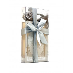 Подарочный набор "Священный Коран и четки" серебристый