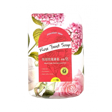 Мыло с ароматическими маслами "Rose Feast Soap" 200 г, Китай