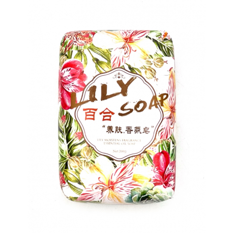 Мыло с ароматическими маслами "Lily Soap" 200 г, Китай