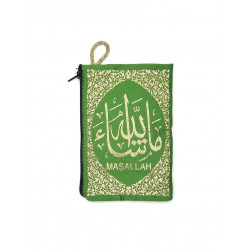 Кошелек турецкий с вышивкой Mashallah (зеленый)