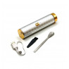 Бахурница портативная USB 8007 (серебристая с узорами)